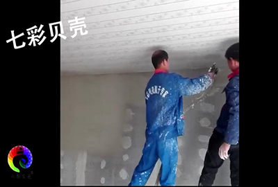 砂漿噴涂機工地施工，掛網(wǎng)砂漿噴涂(圖文)